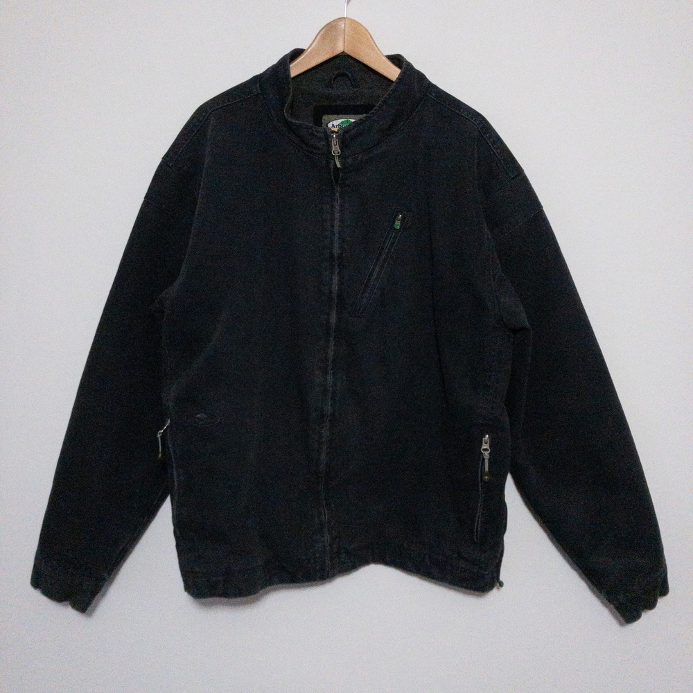 Arborwear Bodark Canvas Jacket Mens Size XXL Faded Black Lined Work Outdoor